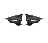 For Seat Leon MK3 .5 5F ST FR For Cupra 2013-2019 Rearview Mirror Case Cover Gloss Black/Carbon Fiber Wing Covers Caps Replacement Covers Car Mirrors(Carbon Fiber)