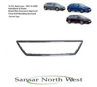 For Seat Leon Standard Models - Front Grill Moulding Trim Surround Chrome 17 20