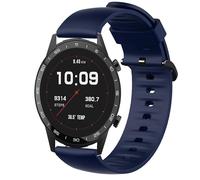 for Sekonda Watches Silicone Replacement Soft Band Wristbands Straps with Stainless Steel Buckle for Men & Women Compatible with SEKONDA Motion Pro/ACTIVE PRO,ACTIVE Plus 45mm,etc (Blue, 22mmSize)