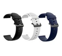 for Sekonda Watches Silicone Replacement Soft Band Wristbands Straps with Stainless Steel Buckle for Men & Women Compatible with SEKONDA Motion Pro/ACTIVE PRO,ACTIVE Plus 45mm,etc (3Pack-b, 22mmSize)