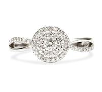 For Self - Self Love Round Infinity Ring, S925 Sterling Silver Round-Cut Accent Ring, Cubic Zirconia Self-love Inspirational Band, Wedding Engagement Halo Ring Jewelry for Women (Copper, 9)