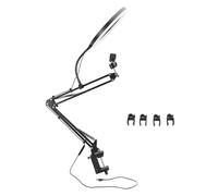 for Selfie, for Ring Light, 3 Color Temperature, Retractable Arm, with Clamp Phone Holder Stabilizer, for Video Recording Live Streaming