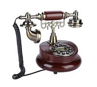 for Senior Gift Pink Retro Telephone Classic Vintage Rotary Dial Hands Free Landline Phone for Home/Office/Hotel Antique Phones