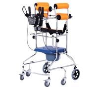 for Seniors with Toilet Seat Adjustable Height Standing Walking Aid with Handbrake for Elderly Cerebral Palsy Max 330lbs Decoration