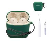 for Sennheiser Accentum Open Case Cover,NOUKAJU Earphone Protective Cover(with Carabiner + Lanyard + Cleaning Pen) Drop-Proof,Shock-Proof,Dust-Proof,Case for Sennheiser Accentum Open(Green)