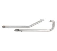 For Shadow ACE 750 VT750C VT750C VT750CD For Deluxe Motorcycle Duals System Mufller Exhaust Pipe Diameter Slip Exhaust Pipe(Silver)