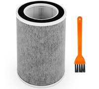 for Shark HP201 HP202 Clean Sense MAX Replacement Filter, Compatible with HP200 HP301 HP302 HC500 HC501 UA205 AP1000 True HEPA Filters,Compare Part HE2FKBASMB HE2FKBAS HE2FKPET HE2FKPRO,1 Pack Gray