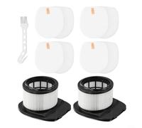 For Shark IC300 / IZ251UK / IZ201UK / IZ202SM Stratos Cordless Vacuum Cleaner Filter Set - 2 x Filter Elements, 4 x White Cotton, 1 x Cleaning Brush