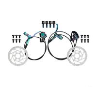 for-Shimano-MT200 Hydraulic Disc Brake Set, Double Piston Mineral Oil Brake with 800mm Front & 1600mm Rear PVC Tubing, for Mountain Bike and Road Bike(Colorful)