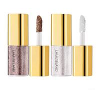 for shimmer Eyeshadow 2pcs Set Crème-to-Powder Formula Waterproof Longwear Nude Shades for Daily Glam 3.5g Each(01 +06)