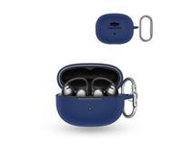 For SHOKZ OpenDots ONE Wireless Earbuds,daunke Soft Silicone Protective Cover,Skin Case with Carabiner,Full Protection,Blue