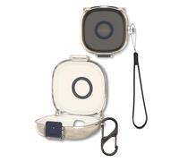 for SHOKZ OpenFit 2 Earbuds Case Clear, Transparent TPU Shockproof Protective Cover with Carabiner for SHOKZ T920 Earbuds, (Clear Gray)