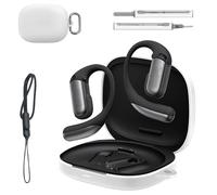 for Shokz OpenFit Pro Case Cover,Liquid Silicone Full-Body Protective Cover,Anti-Fingerprint,Dustproof,Shockproof,Skin-Friendly Texture(White)