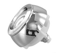 For SIAMP 32500007 Dual Flush Toilet Push Button for OPTIMA 50, Compatible with For Twyford & Vitra Cisterns, ABS Construction, Silver Finish,