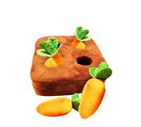 for Siblings to Play Together Easter Gift For Dog Or Partner With Kids Interactive Dog Toys Carrot Snuffle Mat For Dogs Puzzle Toys 2 In 1 Non Slip Nosework Feed Games Pet Stress (Orange, One
