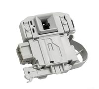 For Siemens Washing Machine Door Lock Switch DKS67617, ABS Electronic Safety Latch Replacement Part, Sturdy Construction for Front Loaders, Easy Installation, White/Black