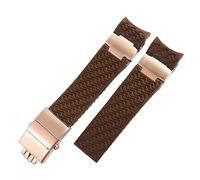for Silicone Rubber Watch Band 263 Diver Curved End Strap 22mm Waterproof Belt Watch Bracelets (Color : B Black Silver, Size : 22mm)