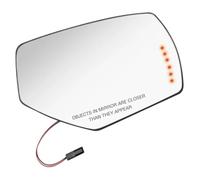For Silverado For Sierra 2015 2016 2017 Left/Right Side Wing Mirror Glass Rearview Blind Spot Turn Signals Lens Upper Wing Mirror Glass(Right Passenger Side)