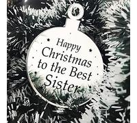 For Sister Christmas Tree Decoration Engraved Bauble Gift For Her