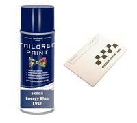 For Skoda 2000-Present Energy Blue LV5F Aerosol Spray Paint Professional Wide Fan Spray Nozzle(Aerosol)