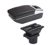 For Skoda For Citigo UP Armrest Box Car Armrest Storage Box Dedicated Retrofit Car Accessories Car Armrest Storage Box(A1 red line NO USB)
