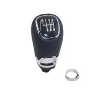 QGQFDEYUNB for Skoda for Fabia 1 for Mk I 2000-2008 5/6 Speed Black Genuine Leather Manual Gear Shift Knob Head Shift Lever Stick Gear Knob Car Gear Stick Shift Cover