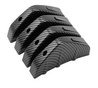 For Skoda For Kodiaq Rear Lip Spoiler Car Stylings Replacement Wing Rear Bumper Strip Lip Spoiler Diffuser 4pcs(Carbon black)