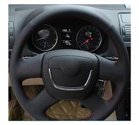 For Skoda For Octavia For A5 2012 2013 For Yeti 2009 2010 2011 2012 2013 Customized Car Steering Wheel Cover Microfiber Protector Steering Wheel(Yellow Thread)