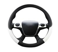 For Skoda For Octavia For A5 For A7 RS For Octavia 2 3 Combi Leather Car Steering Wheel Cover Steering Wheel Braid Auto Interior Accessories Wheel Sleeve Protector(Red)