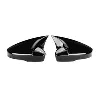 For Skoda For Octavia Mk3 A7 5E 2014-2019 Car Rearview Mirror Covers Side Wing Mirror Caps Shell Housing Sticker 2Pcs(Glossy Black)