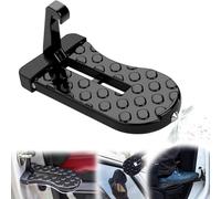 for Skoda for SUV for Enyaq iV/Kamiq/Karoq/Kodiaq/Kushaq/Vision/Yeti, Car Multi-Functional Latch Door Step, Folding Car Door Pedal, Foot Pegs Vehicle,A-Black