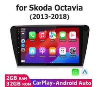 For Skoda Octavia 2013-2018 Android 12 Carplay BT Radio Stereo GPS Sat Nav 32GB