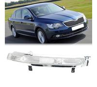 for Skoda Octavia Mk2 1Z Superb 3T Wing Mirror Indicator Light 2009-2013 | LED, Right O/S Driver Side, 3T0949101, 3T0949901, Clear Lens, Rearview Mirror Turn Signal Light