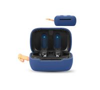 for Skullcandy DIME 3 Wireless Earbuds,daunke Soft Silicone Protective Cover,Case with Round buckle,Full Protection,Blue