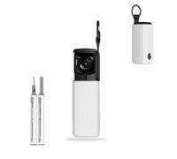 for Skullcandy Method 360 ANC Case Cover, Protective Case with Cleaner Kit,KONXISA Soft Silicone Protective Cover,Lanyard and Keychain Accessories,Waterproof,Dustproof,Shockproof,White