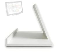 For Skylight Calendar Stand, Stable Desktop Mount Holder Compatible with Skylight Calendar Max 27 Inch, Sturdy Desktop Base for Digital Calendar, Tool-Free Wall Mount Alternative (White)