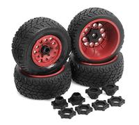 For Slash For Arrma For Senton 1/10 4pcs Short Course Truck Tires Tyre Wheel With 12mm 14MM 17MM Hex Rc Car RC Repairs Models Spare