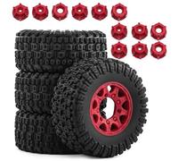 For Slash For ARRMA For SENTON For HSP For HPI 1/10 4Pcs 109mm Wheel Tire With 12mm 14mm 17mm Hex RC Car Short Course Crawlers Truck Rims