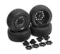 For Slash For Arrma For Senton For HuanQi 727 For Vkar For Hpi 1/10 RC Short Course Truck Tires Tyre Wheel With 12mm 14MM 17MM Hex RC Crawlers Car Parts