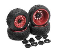 For Slash For Arrma For Senton For HuanQi 727 For Vkar For Hpi 1/10 RC Short Course Truck Tires Tyre Wheel With 12mm 14MM 17MM Hex RC Crawlers Car Parts