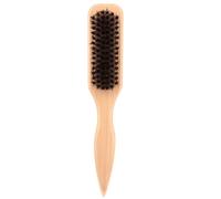 For Sleek Ponytail Bun Backcombing Hair Styling Brush Slick Back Hair Brush Hairdressing Comb Stainless Steel Shield for Range (Khaki, One Size)