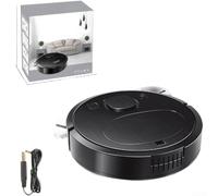 for slim Robot Vacuum Cleaner 6cm USB Charge Random Path Robot Vacuum with Dual Brushes for Pet Hair Hard Floor Ultra-Thin 6cm Robotic Vacuum for Under Sofa Bed Cleaning Compact Robot for (D Upgrade)
