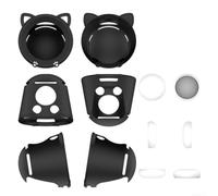 for slim Silicone Skin for Nintendo for alarmo 10.3cm for cube(Black) | Cute cat ear shape, soft silicone for touch, scratch resistant, black color, snug 10.3cm fit