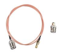 for sma Male to UHF Female RF Coaxial Cable 3.2ft RG316 with Adapters for Baofeng CB for walkie Talkie Radio Antenna Intercom 50 Ohm