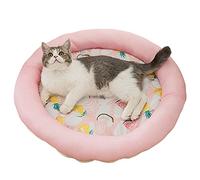 For Small Dogs Cats Sleeping, Washable Cool Mattress for Puppies(Pink,S)