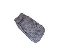 For Small Sizes Dog 2 Pet Sweater 3 Dogs Colours Puppies Pet clothes Dog with Names Embroide (Grey, S)