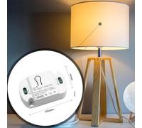 For Smart 10A WiFi Switch for Home Automation, Works with For Tuya and For Smart Life Apps, Mobile Control for Lights and Appliances