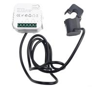 for Smart 2-Channel Energy Monitor with Clamp for Tuya Compatible Devices - Measures Forward & Reverse Power, 0.2A-80A Range, 2.4GHz Wireless Protocol(1 Channel)