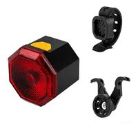 for Smart Brake Induction Taillight USB-C Charge Black for Smart | Brake sensor auto-brightens, 6 lighting modes, USB-C fast charge, fits seat post or saddle rail, 22g lightweight