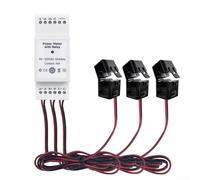 For Smart Din Rail 3 Phase WiFi Energy Meter for Tuya with Real Time Monitoring Voltage Current Power Factor and Dry Contact Output (80A)
